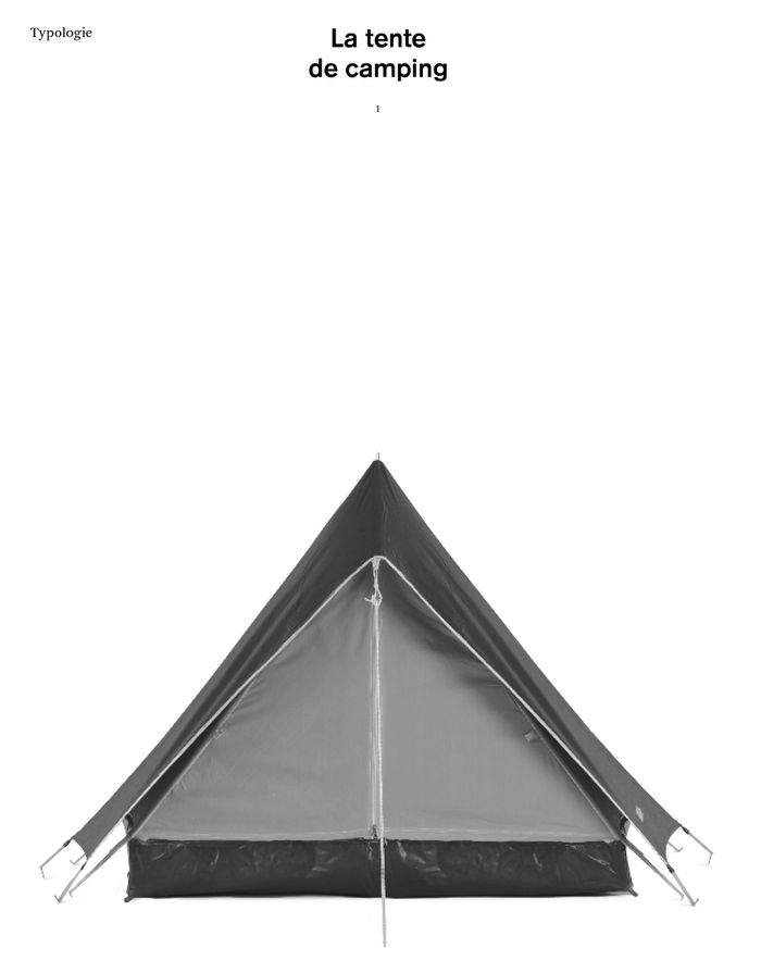 Typologie : La tente de camping