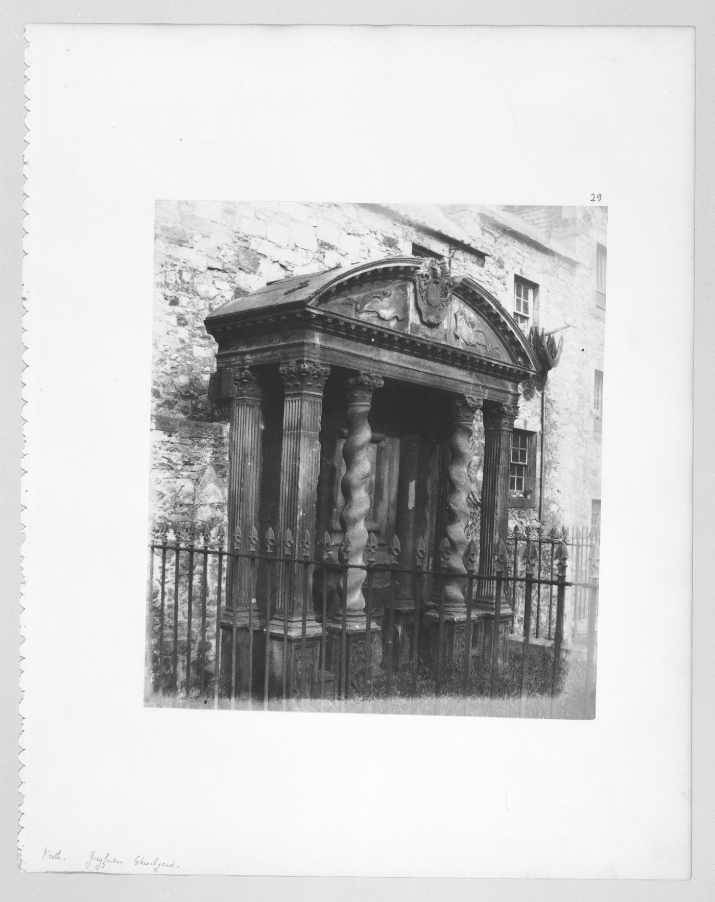 Greyfriars Churchyard, Thomas Kinloch's Monument to his Wife, Magdalene M'Math (d. 1674)