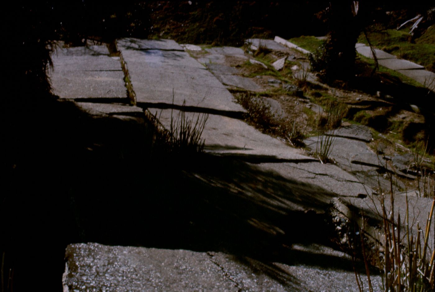 Los Angeles Freeway destroyed by earthquake, California