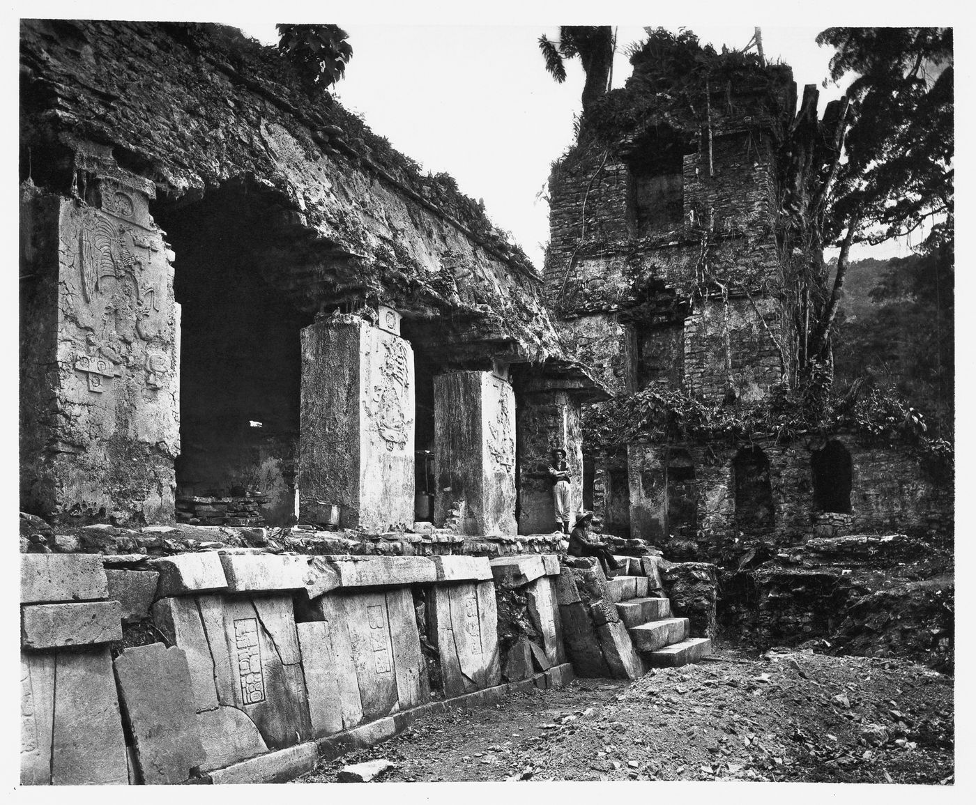 Plate from album ''Mexico; Palenque: Pre-Columbian buildings''