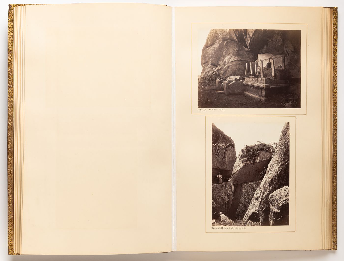 Album of views of monuments in Mihintale, Sigiriya, Avukana, Dambulla, Kalawewa and Nalanda and of military, religious, residential and public buildings in Colombo, Galle and Mount Lavinia, Ceylon (now Sri Lanka)