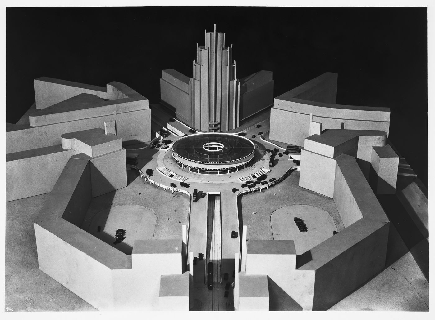 Photograph of a model for the urban renewal of Potsdamer and Leipziger Platz, Berlin