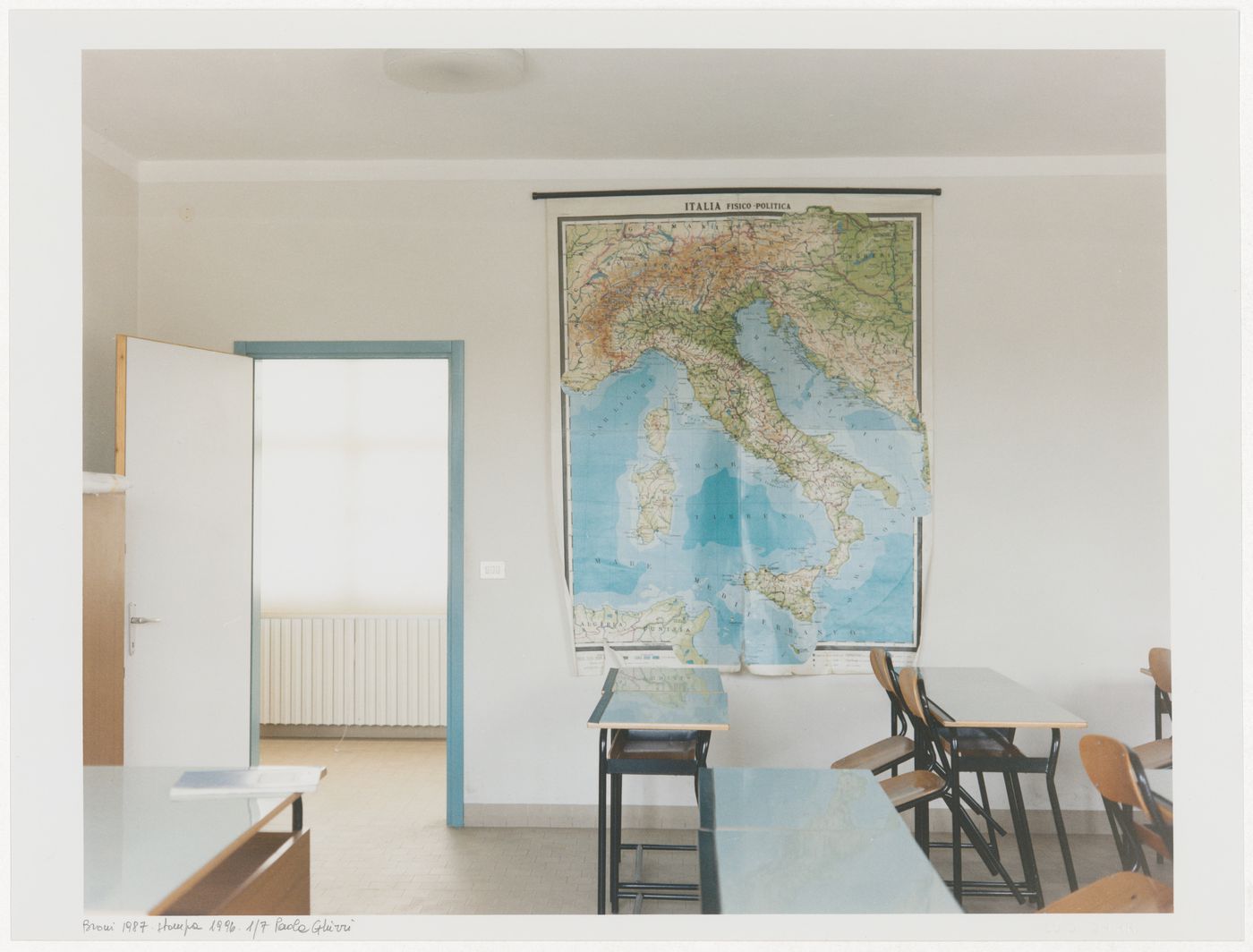 Interior view of a secondary school, Broni, Italy