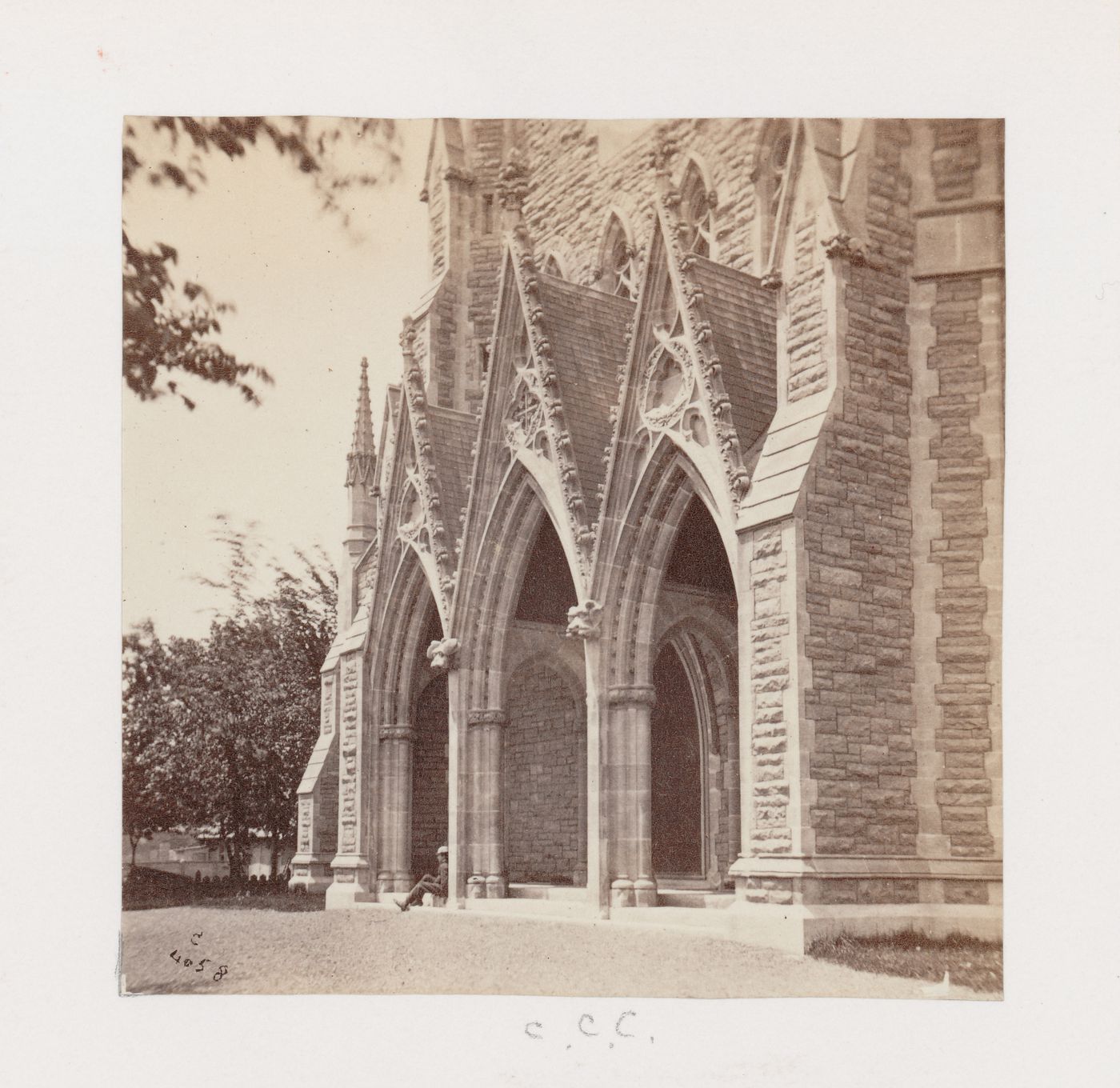 Exterior view of Christ Church Cathedral, Montreal, Quebec, Canada