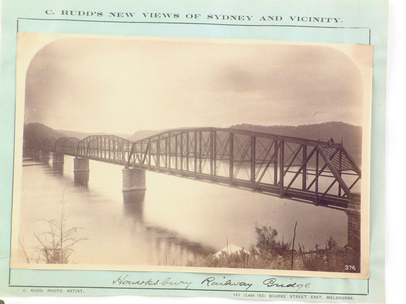 View of Hawkesbury Railway Bridge over the Hawkesbury River, Sydney, Australia