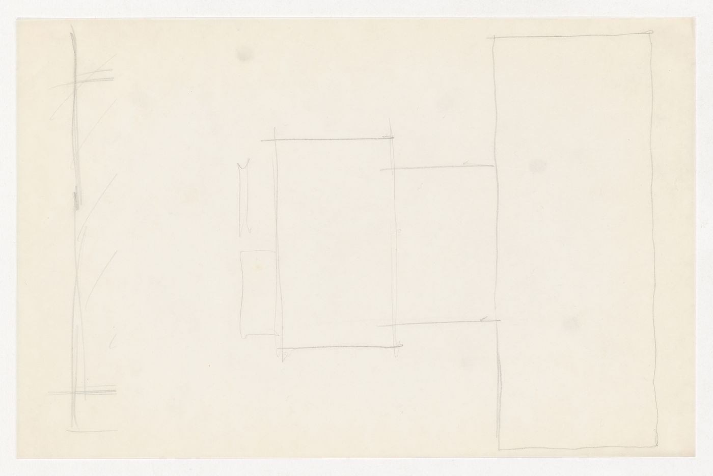 Sketches, probably sectional details for the Metallurgy Building, Illinois Institute of Technology, Chicago