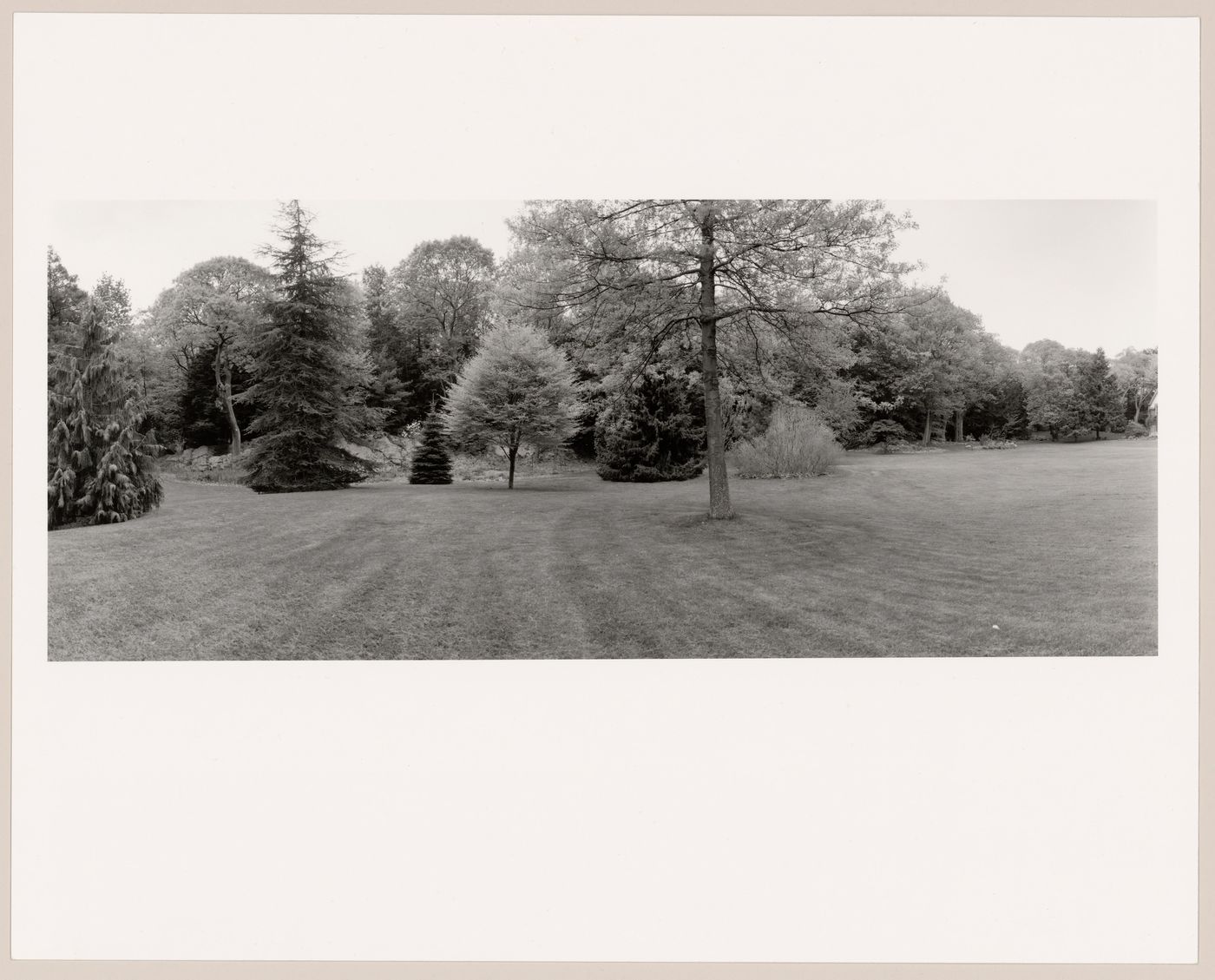 The rear garden, Southwood, the Barthold Schlesinger Estate (now Holy Transfiguration Monastery), Brookline, Massachusetts