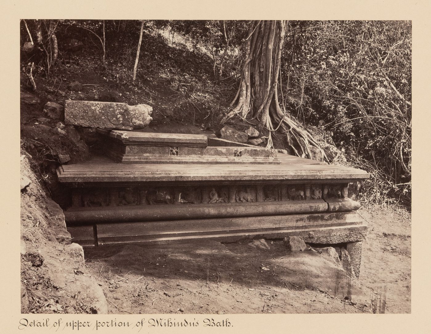 View of Mihindu's Bathing Place, Mihintale, Ceylon (now Sri Lanka)