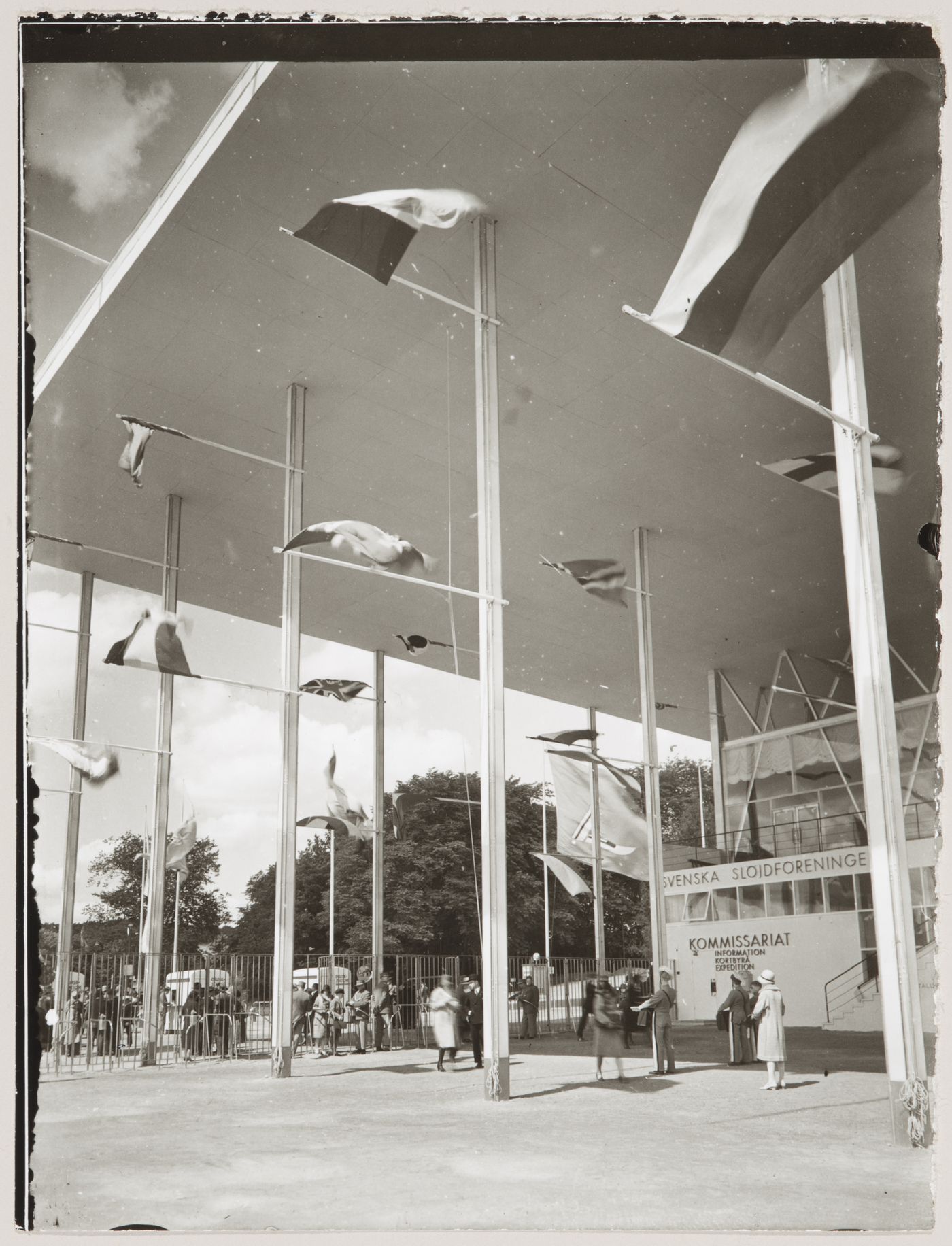 View of the principal façade of the Entrance Pavilion of the Stockholm Exhibition of 1930, Stockholm