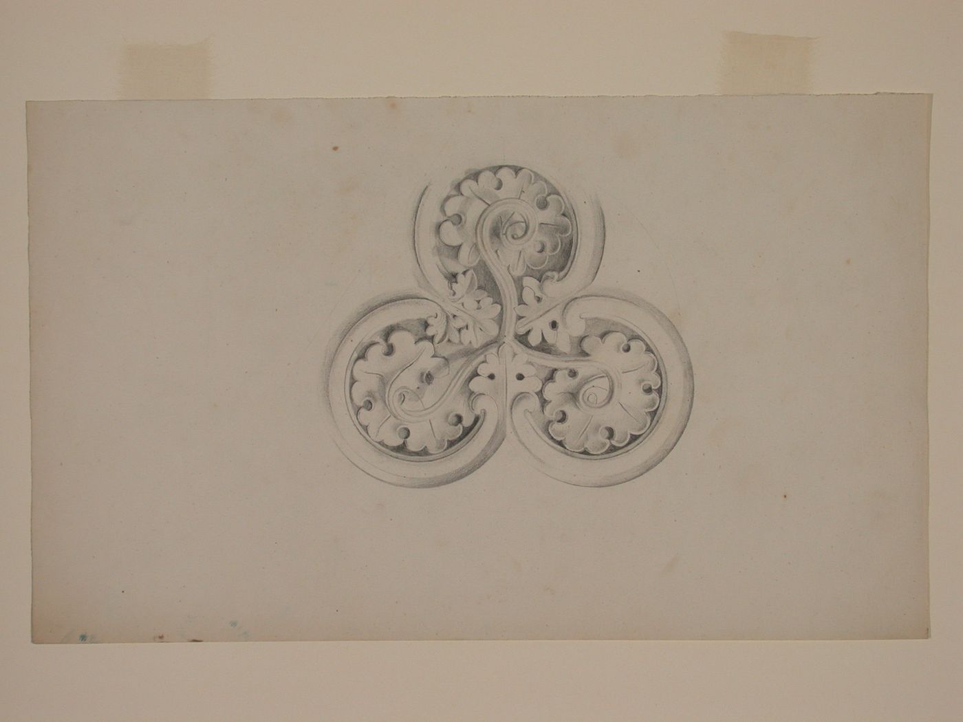 Drwgs rel. to Chateau deLanchneil (?) - ornament detl. Rosette