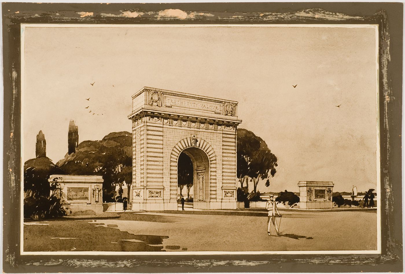 Memorial arch, Royal MilitaryCollege, Kingston (perspective)