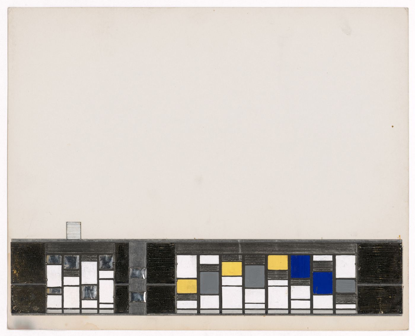 Elevation for The Shape of Cambridge: A Plan, Cambridge University, England