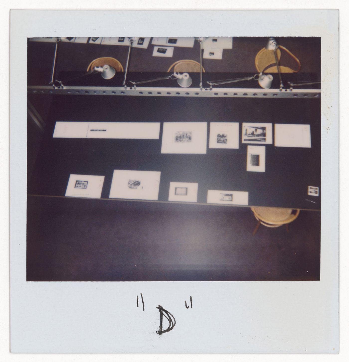 View of objects on a table at the Canadian Centre for Architecture (photograph from Mean project records)