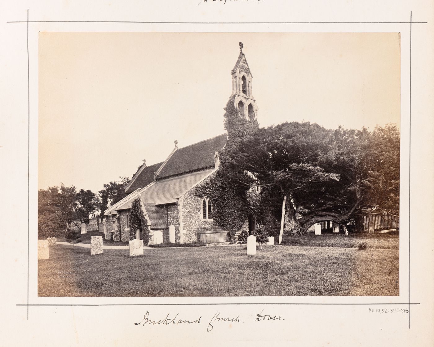 View of the principal and lateral façades of St. Andrew's Church, Buckland Avenue, Dover, England