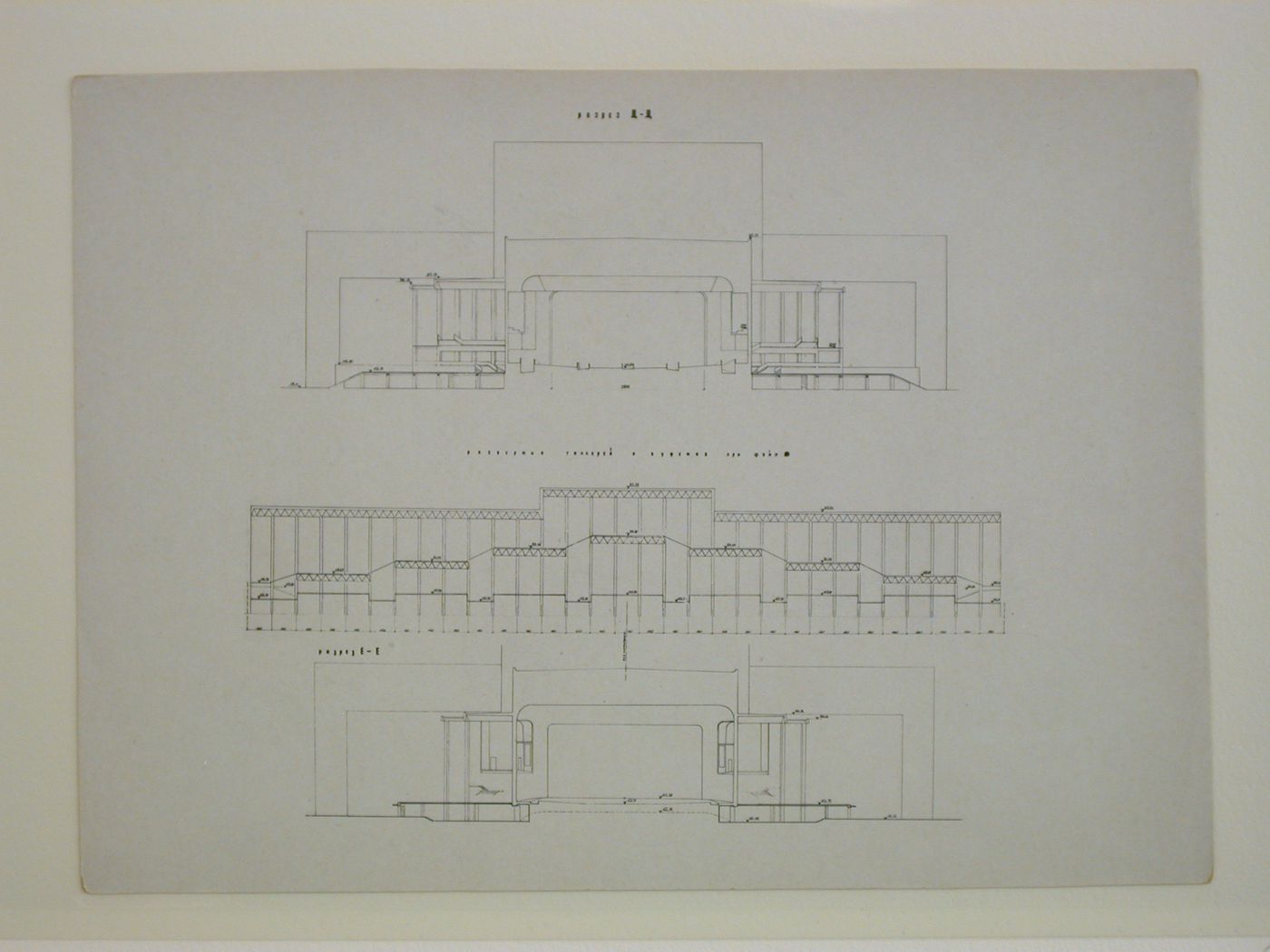 Photograph of sections for a Red Army Theater, Moscow