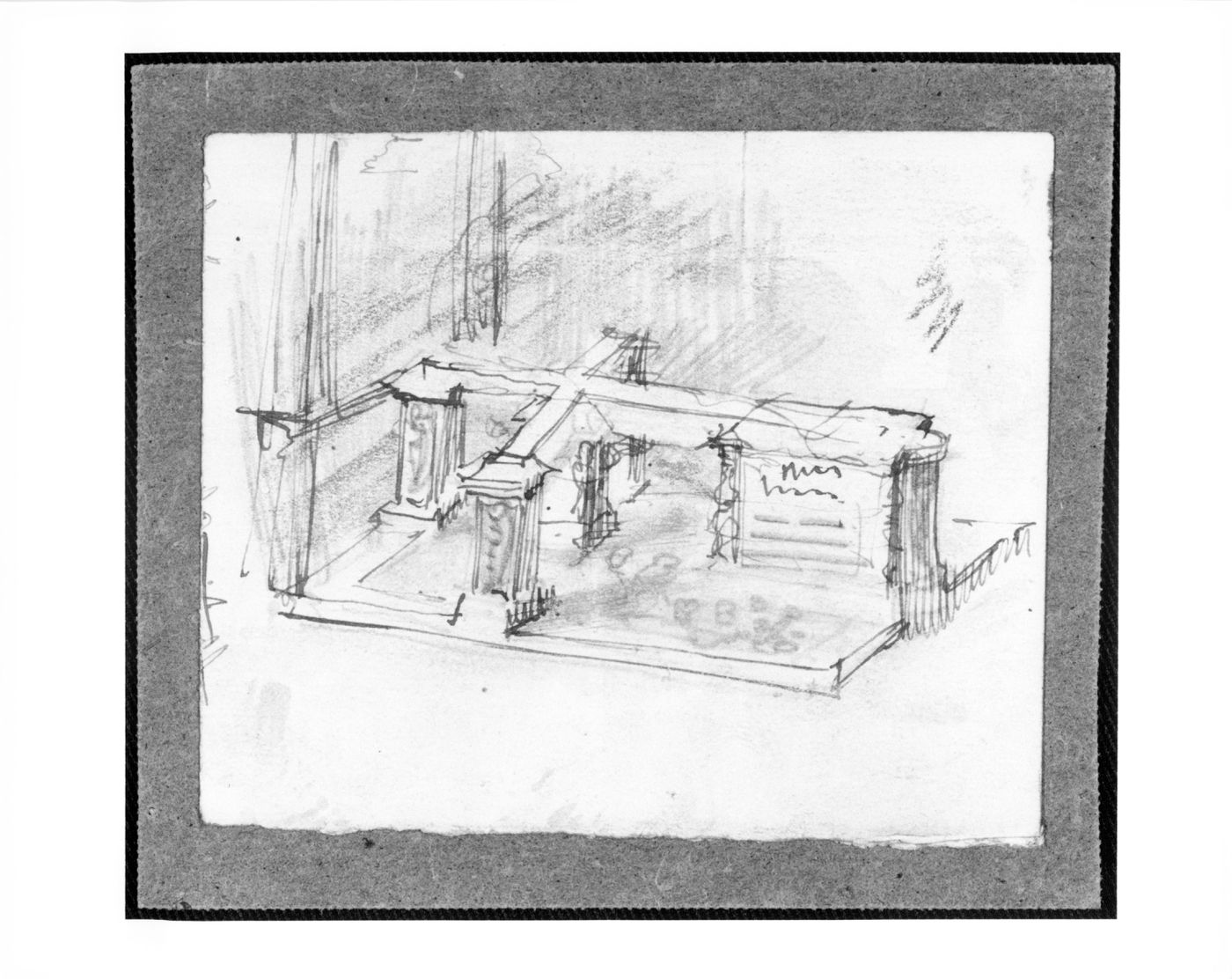 Design for a tomb perspective