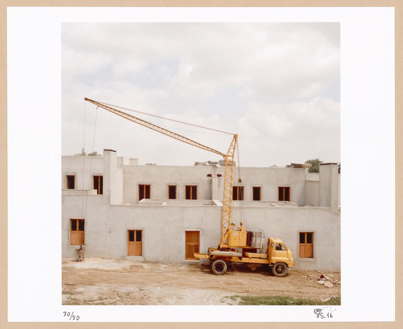 View of the Quinta da Malagueira (Malagueira Residential District) during construction, Évora, Portugal