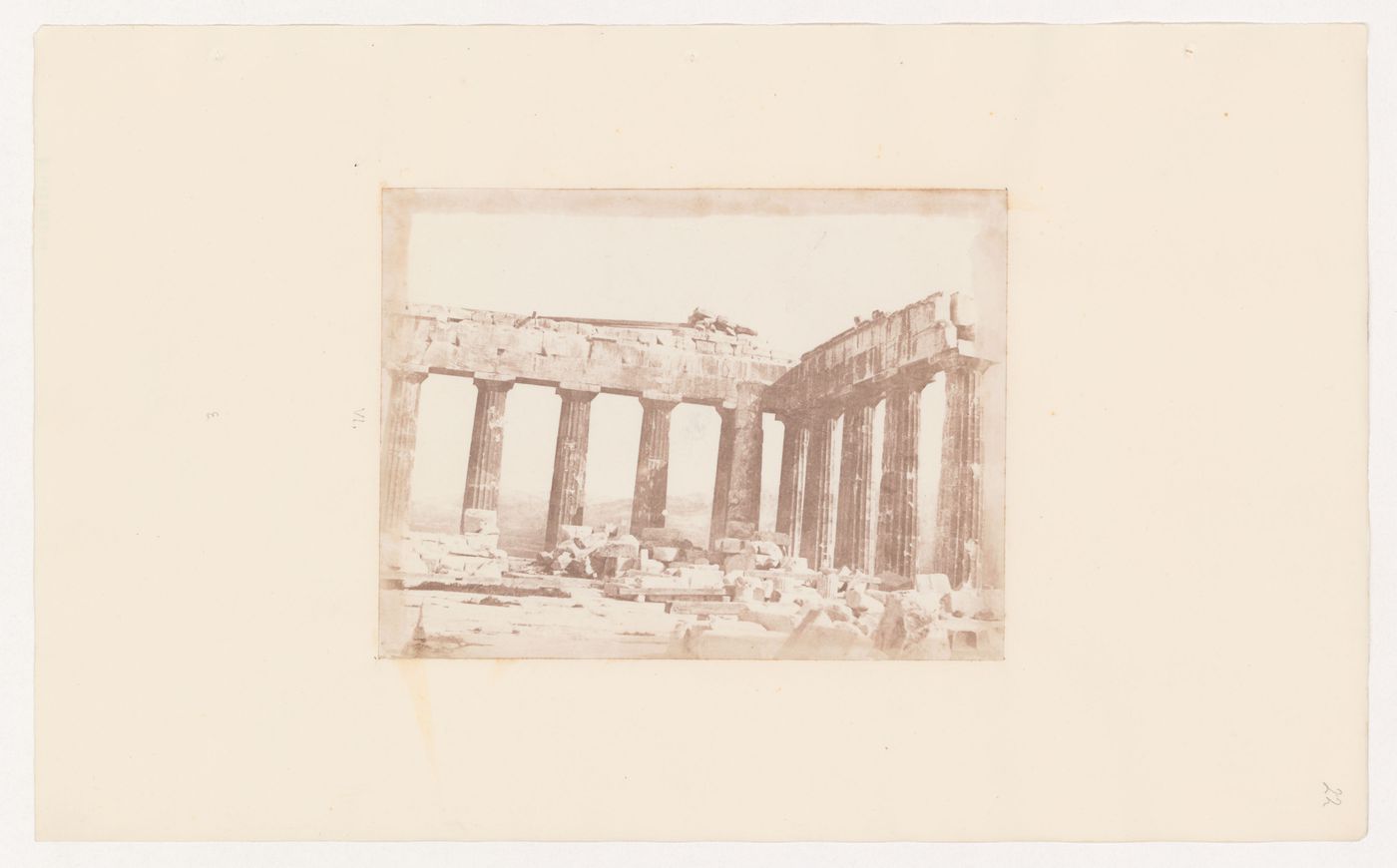 The Parthenon - interior south-eastern angle