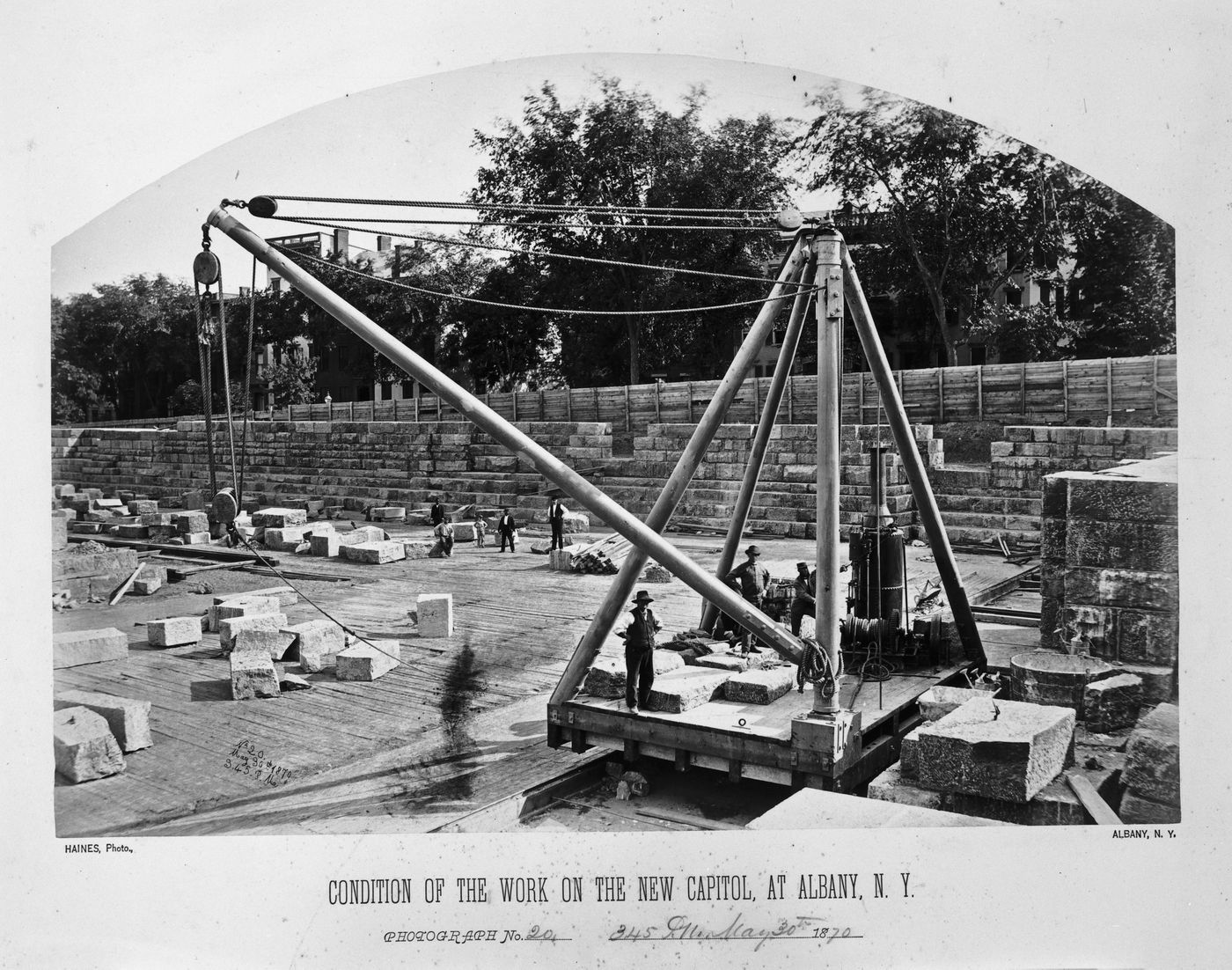 Condition of the work on the New Capitol, Albany, New York