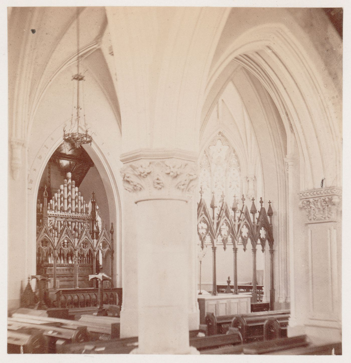 Interior view of St. George's Episcopal Church, Montreal, Quebec, Canada