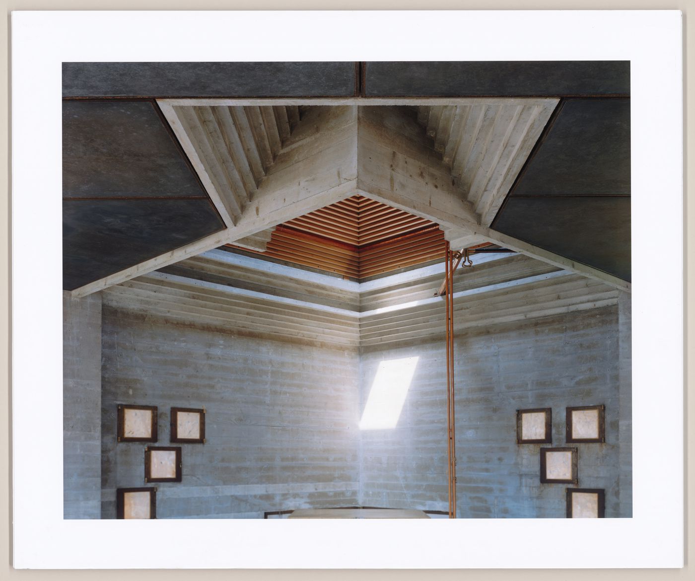 Chapel interior, looking north, Carlo Scarpa's Tomba Brion, San Vito d'Altivole, Italy