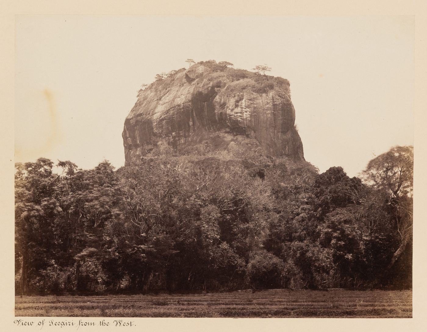 View of Sigiriya, Ceylon (now Sri Lanka)