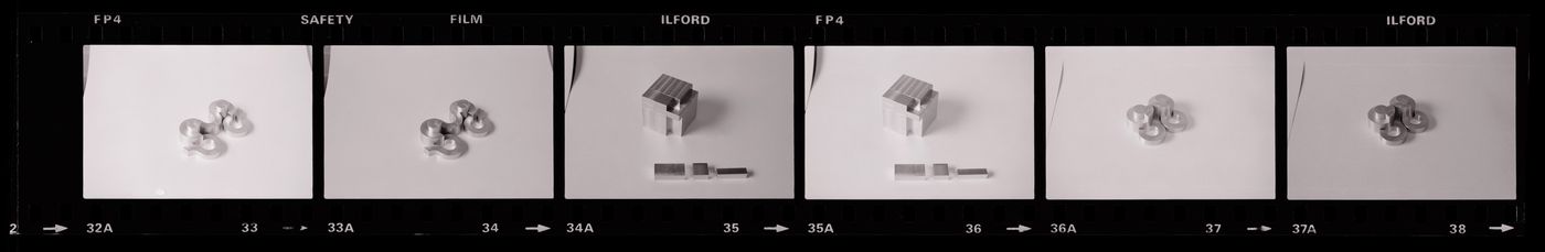 Photographic negatives of blocks