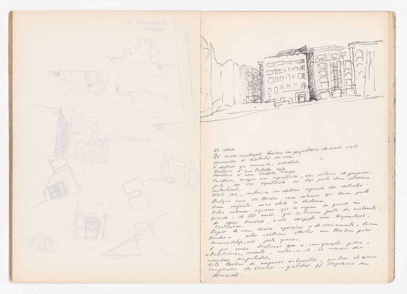 Sketchbook 55: Évora Casa Garagens - Berlim (Pequeno)