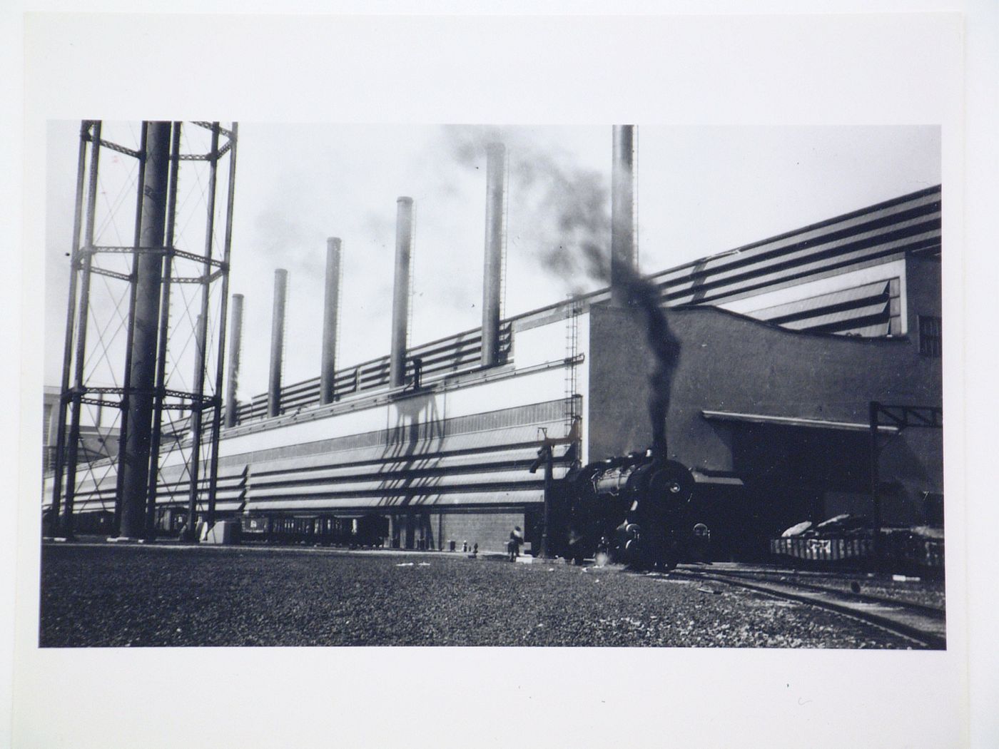 View of the west façade of the Open Hearth Mills, Rouge River Plant, Ford Motor Company, Dearborn, Michigan