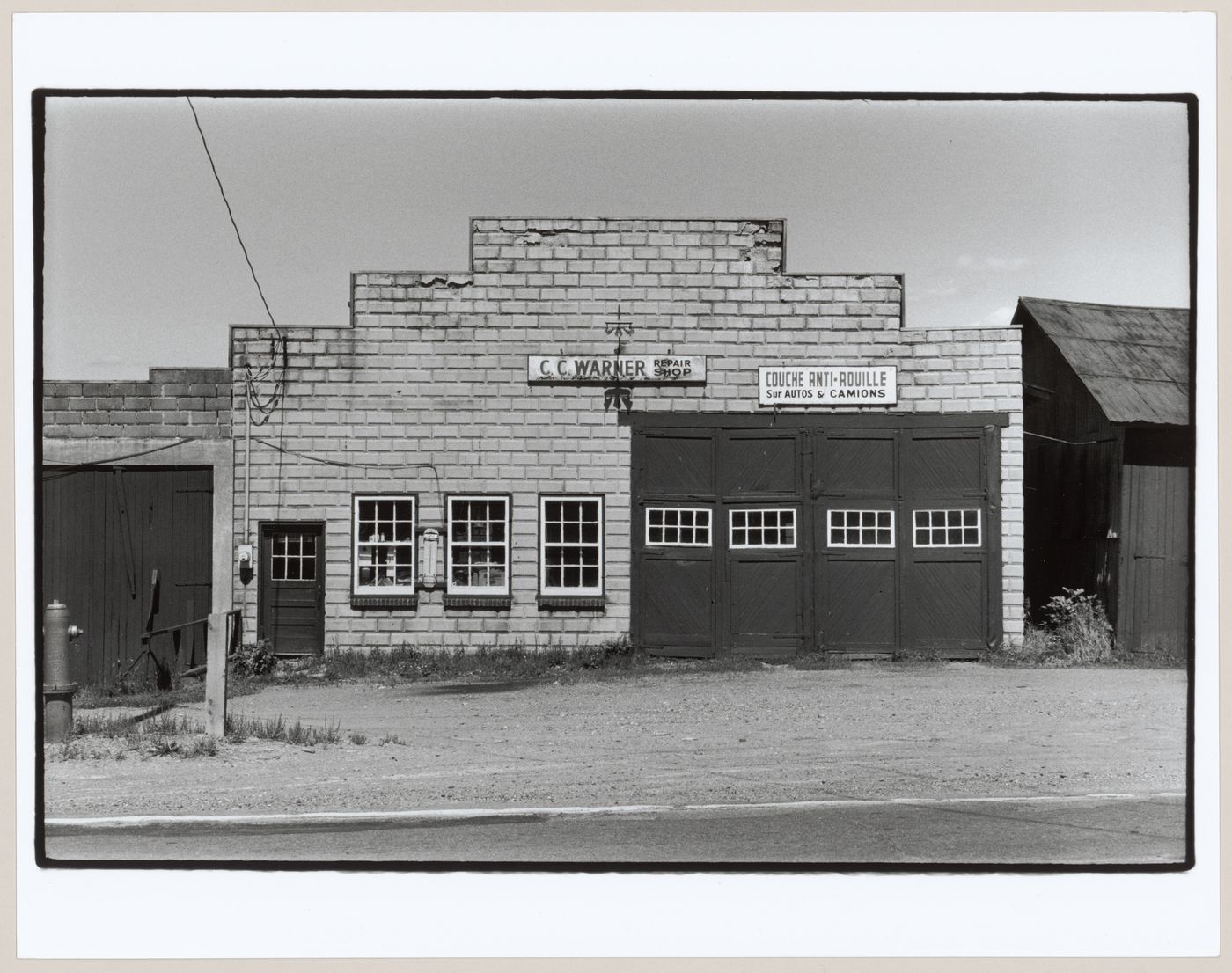 View of a service station, Lennoxville, Québec