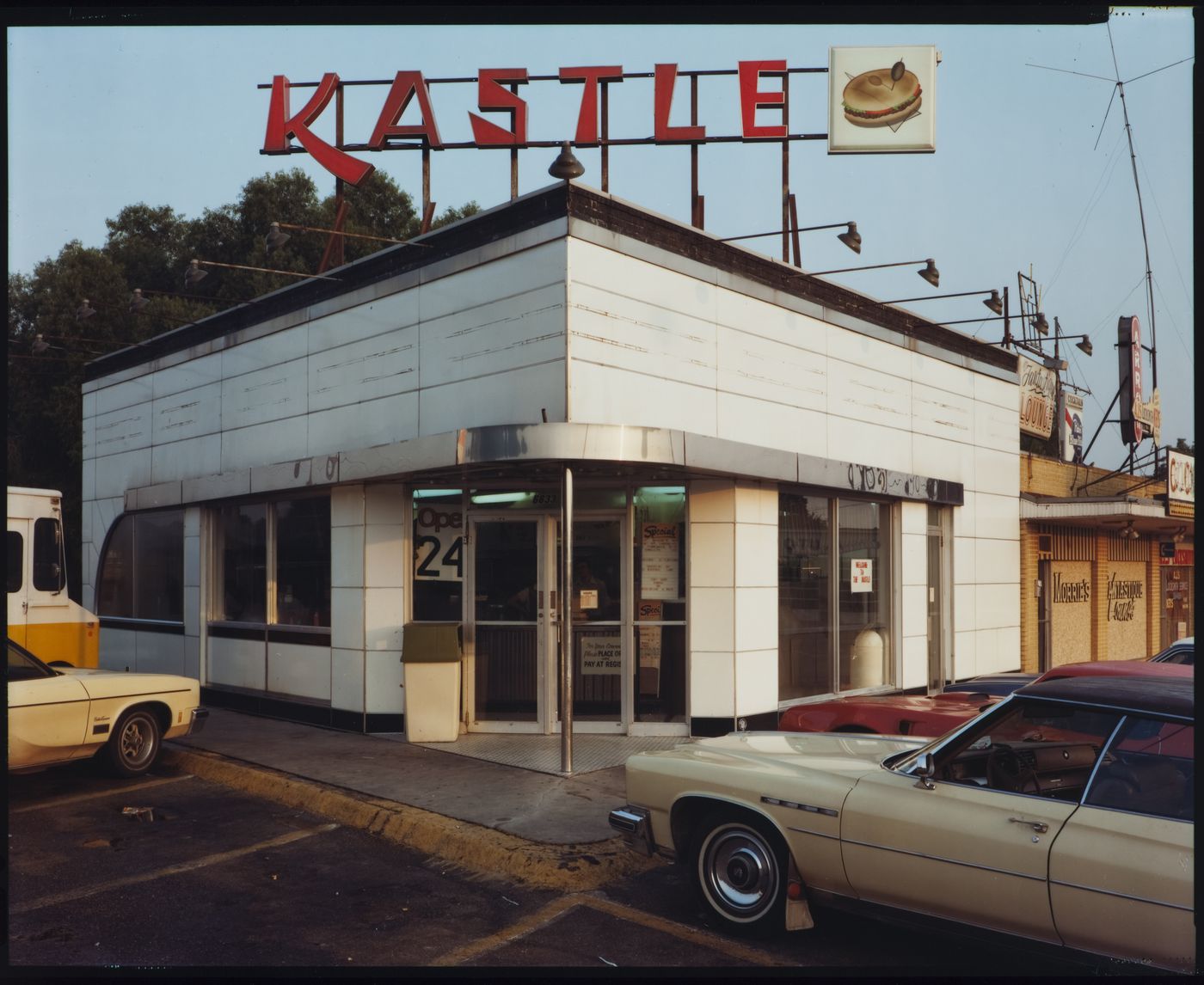 The Kastle Hamburger stand. Metairie, Louisiana. 1978