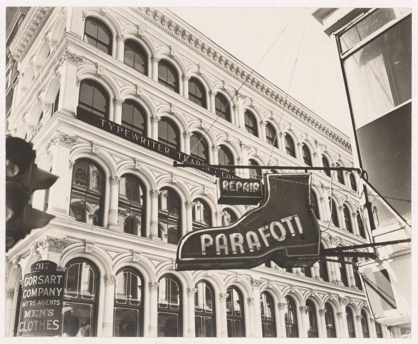 Façade of 317 Broadway, New York City, New York