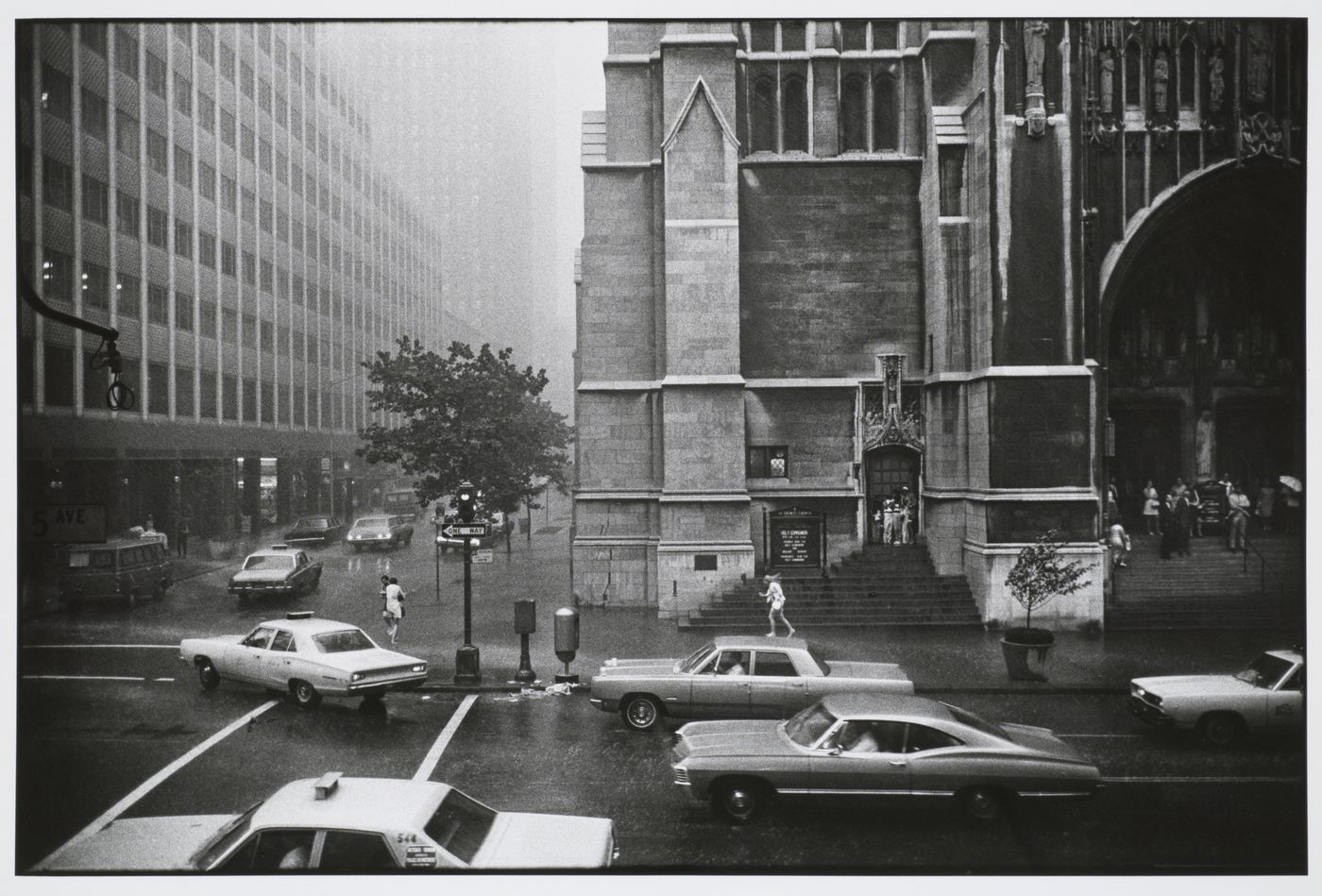 St. Thomas Church in the rain, New York City, New York