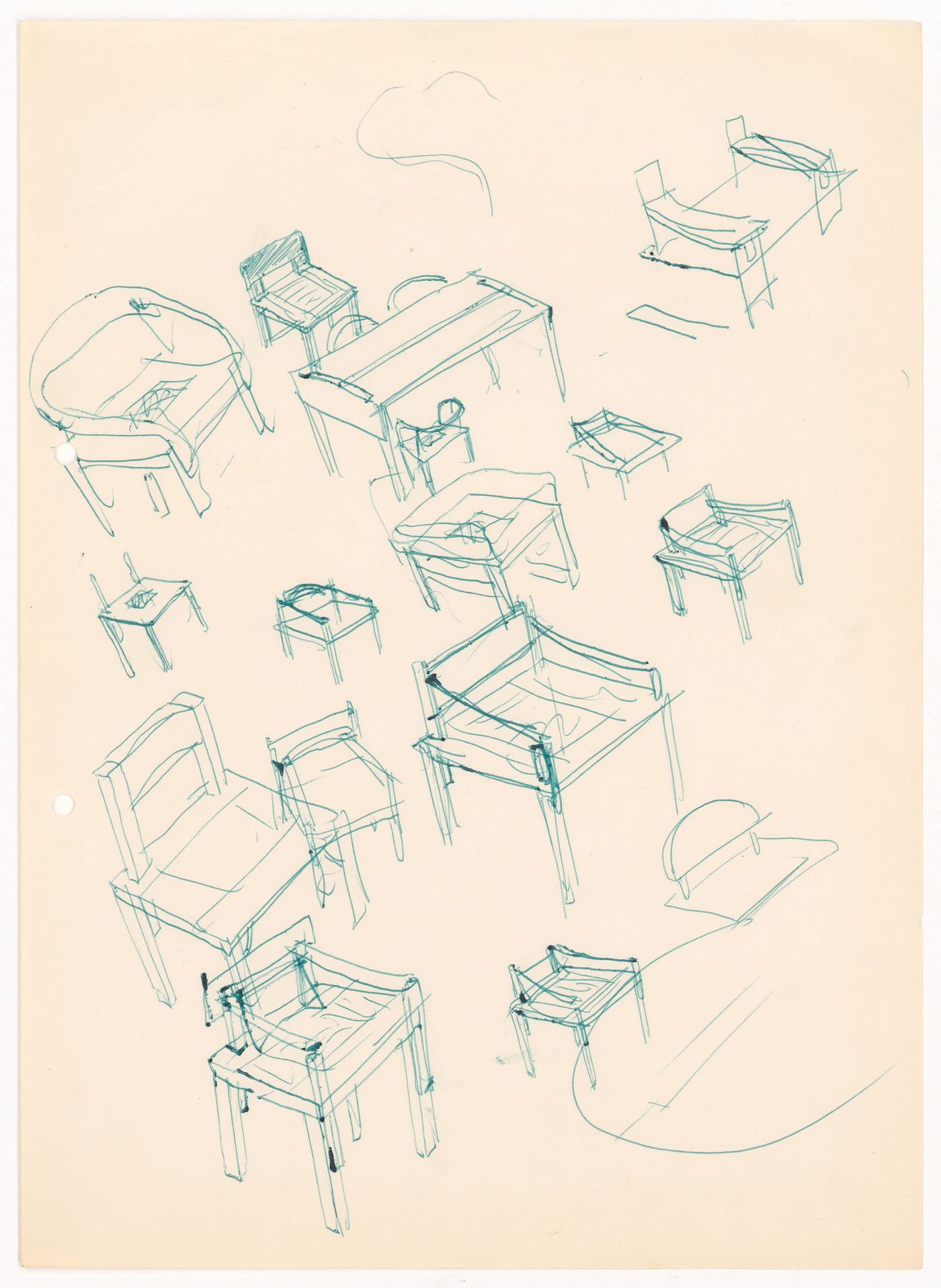 Sketch for Casa de chá, Restaurante da Boa Nova, Leça da Palmeira