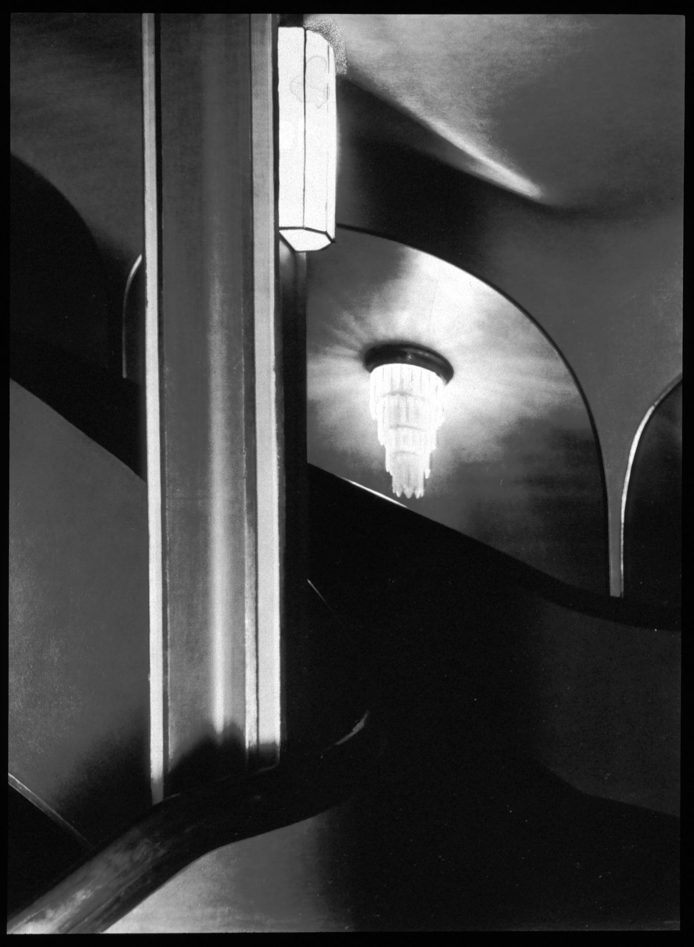 Interior view of a staircase of the Capitol Cinema (now demolished), Berlin, Germany