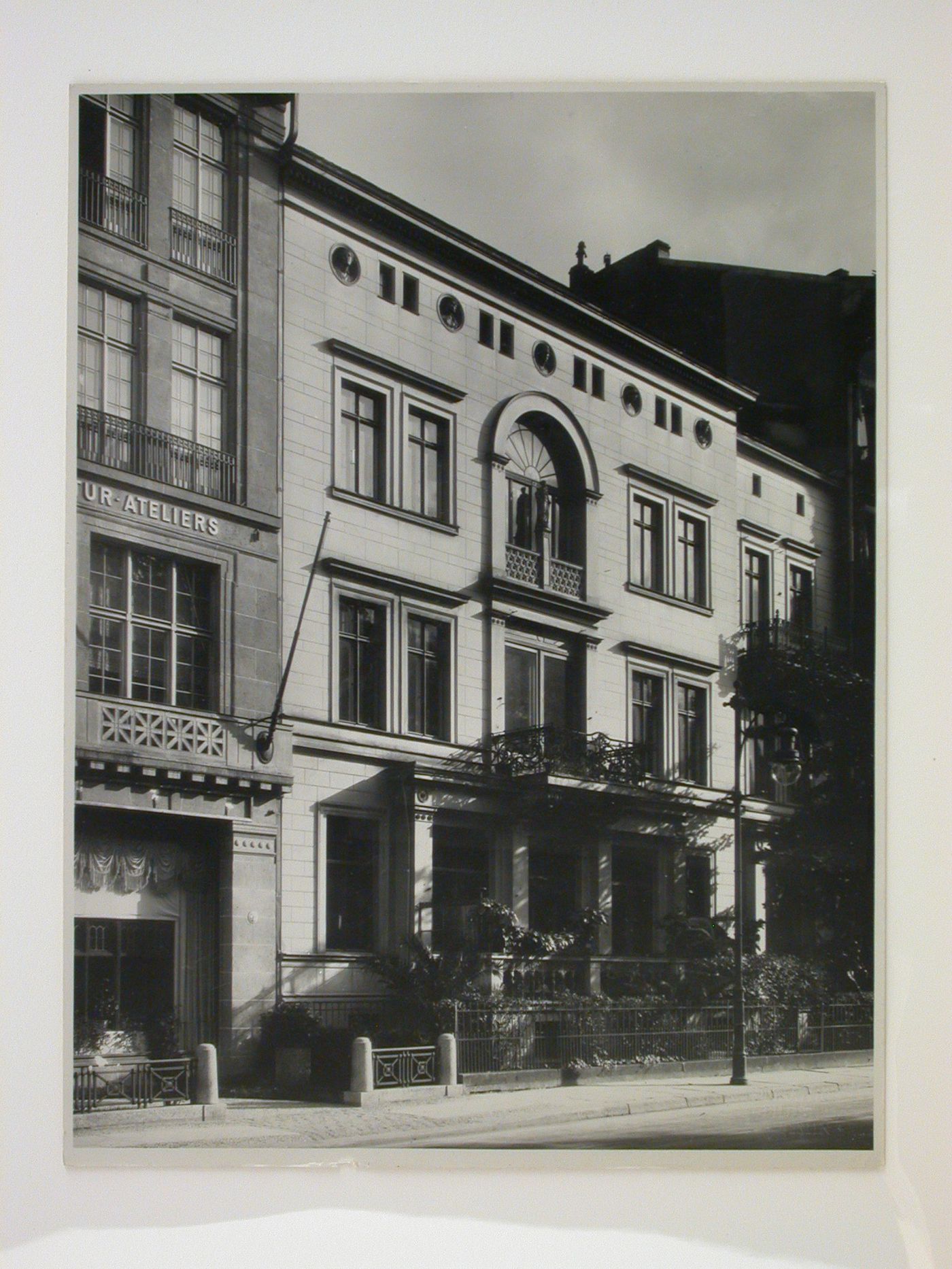 View of the Haus Stüler (now demolished), 3 Lennéstraße, Berlin, Germany