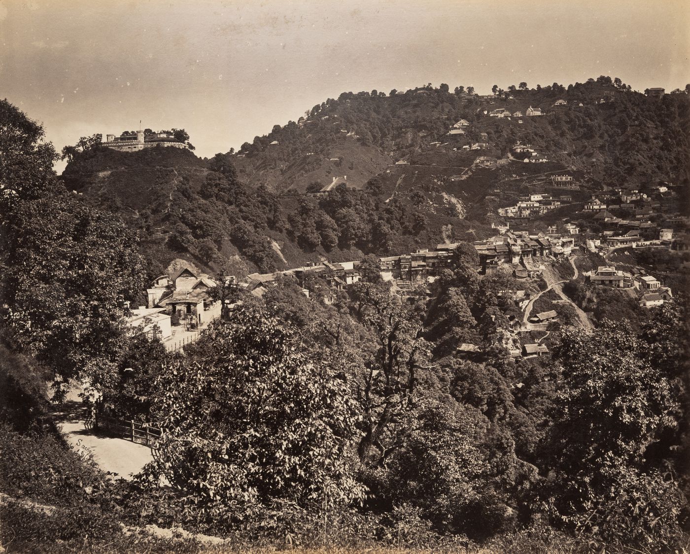 View of Mussoorie, India