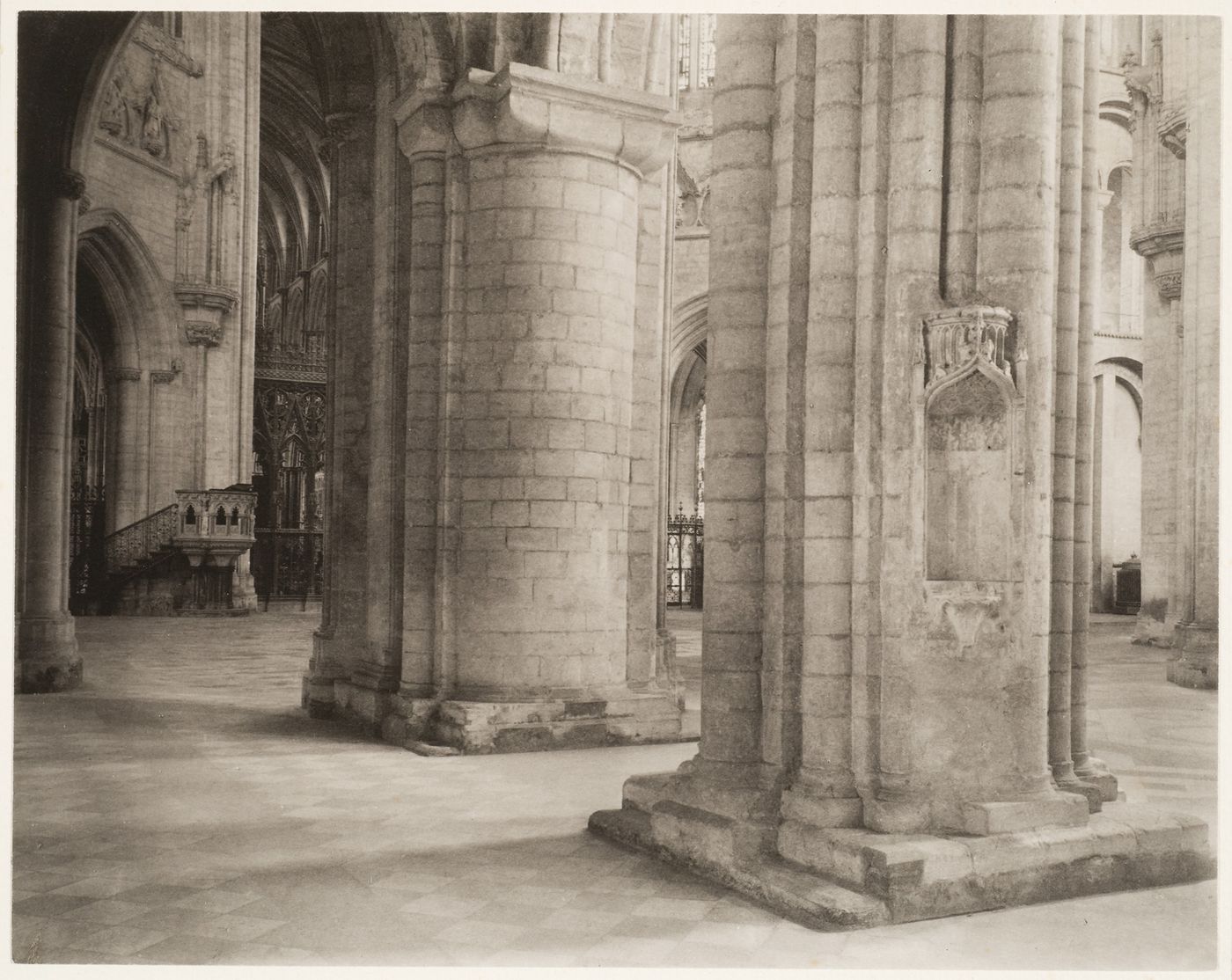 Ely Cathedral, North Nave Aisle to Choir, The Strength of the Normans