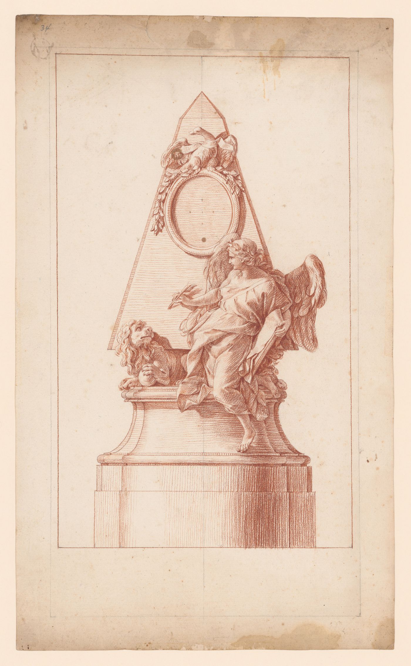 Elevation for the monument to Cardinal Calcagnini, Rome