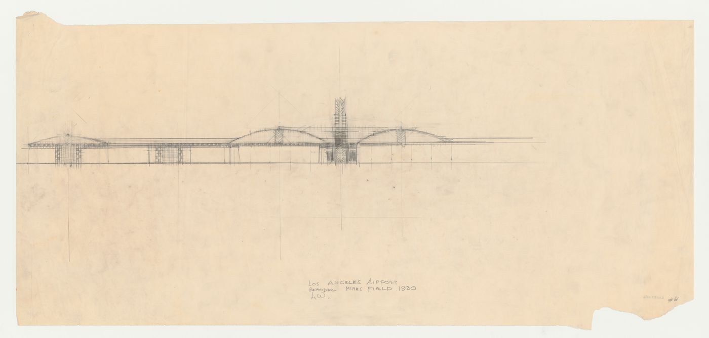 Los Angeles Municipal Airport: Partial elevation