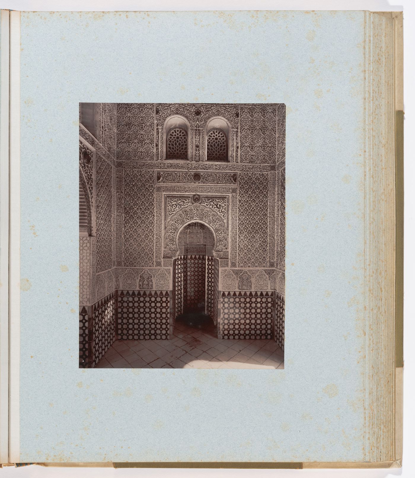 Interior view of the Oratory towards the mihrab, Alhambra, Granada, Spain
