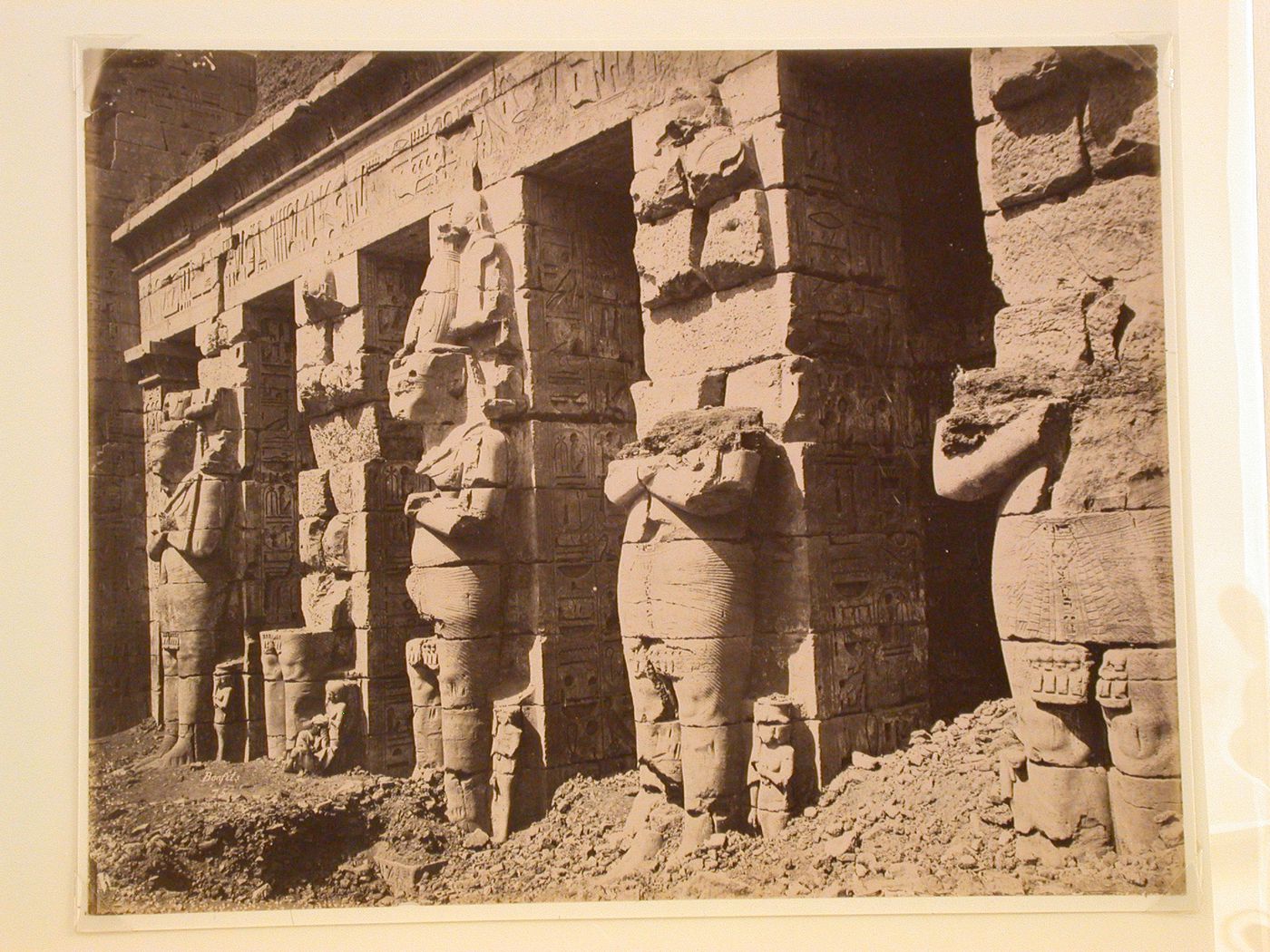 Colosses, Temple of Medinet-Abou, Thebes, Egypt
