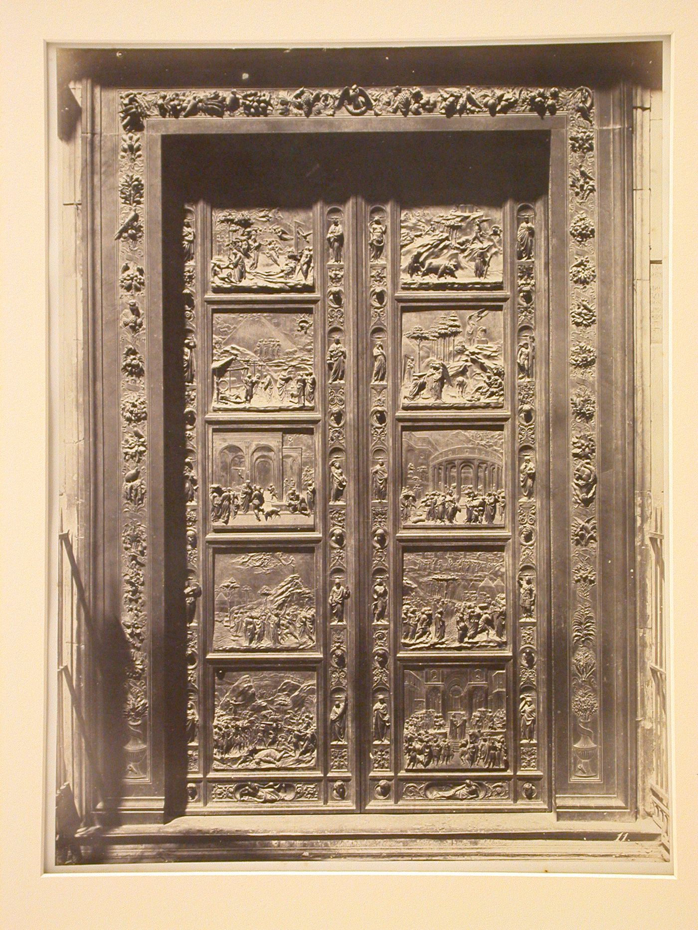 Florence, Baptistere; Ghiberti 2o porte (1428-1442), 1862