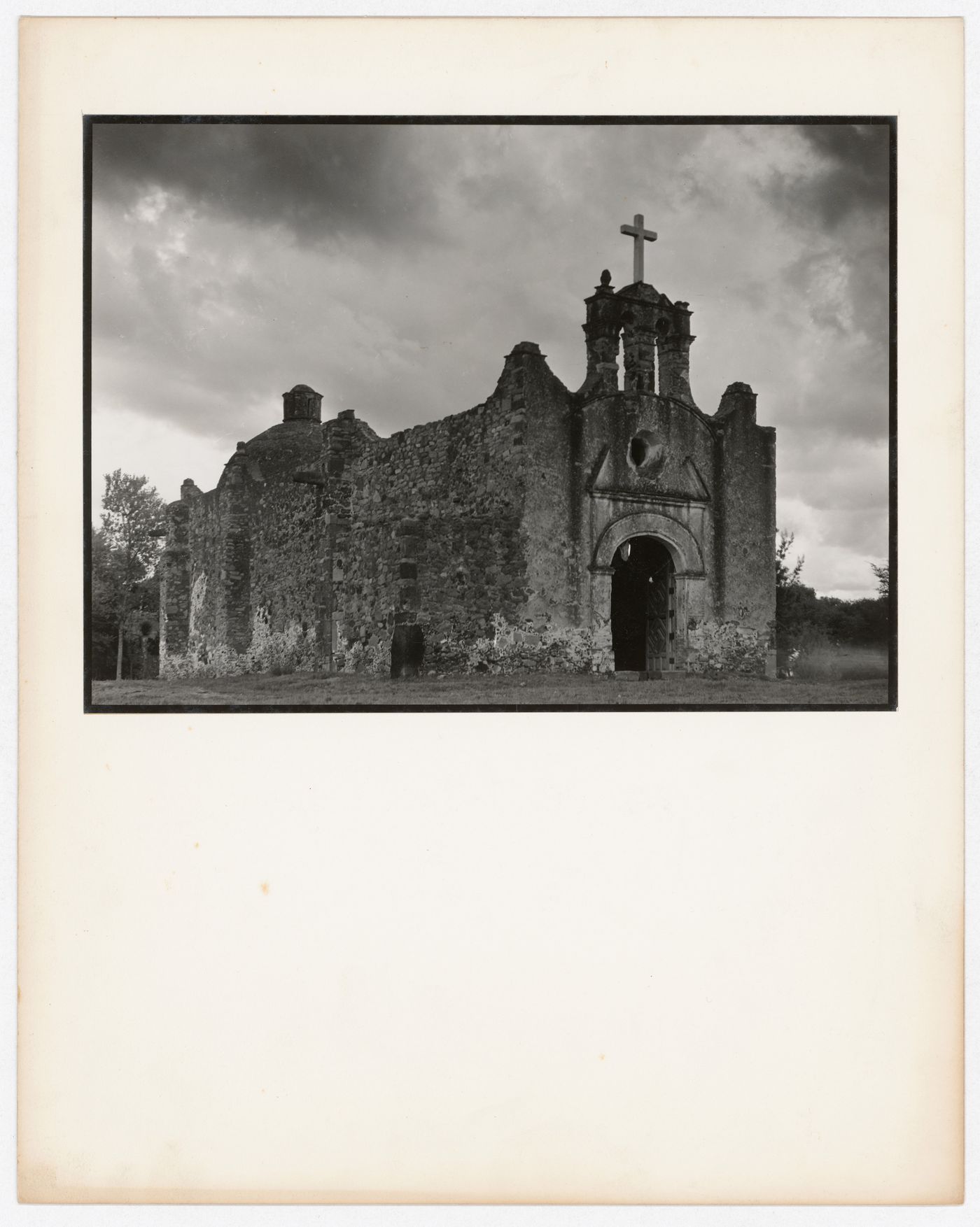 View of church, near Mexico City, Mexico