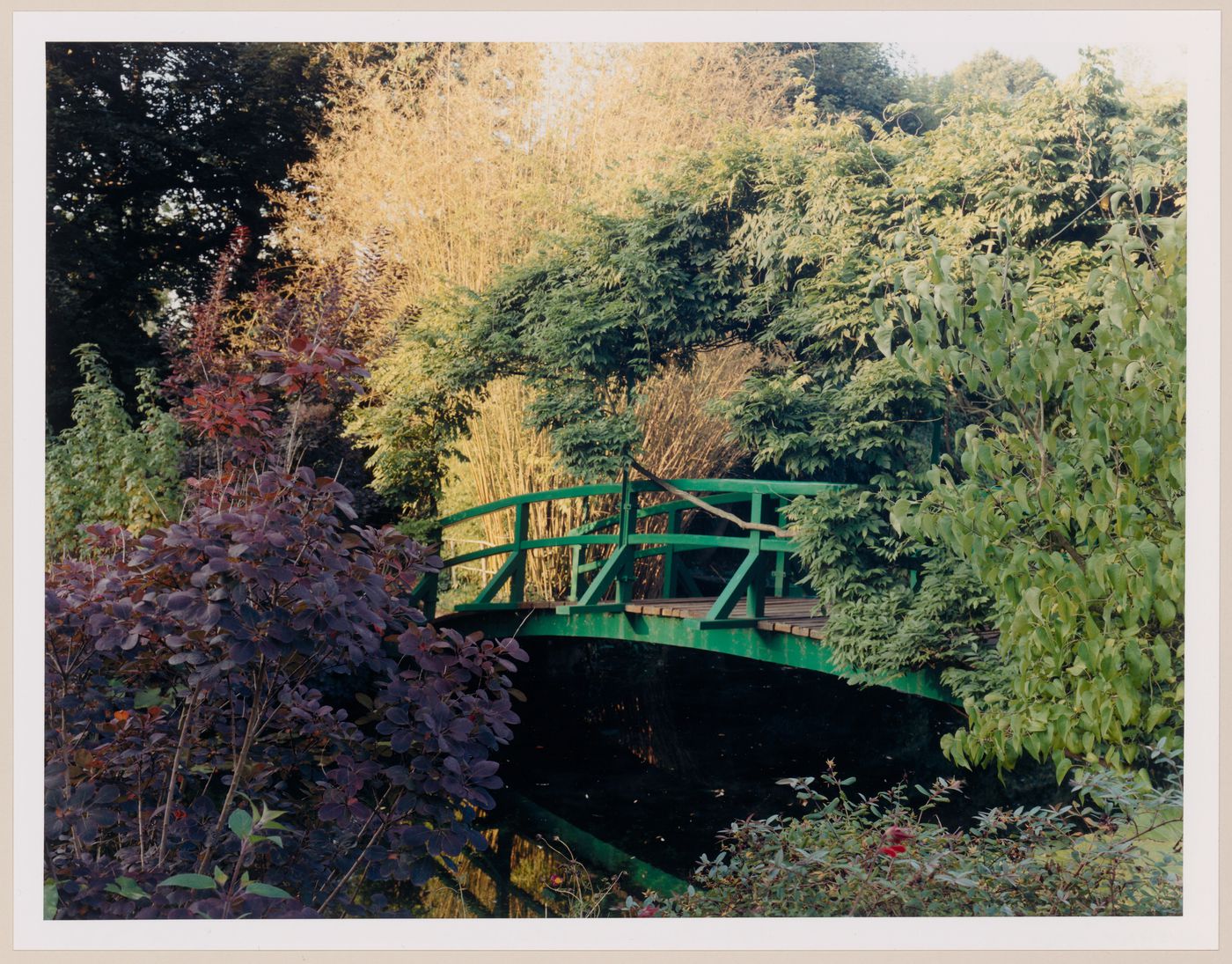 The Japanese bridge in the Fall, Monet Gardens, Giverny, France