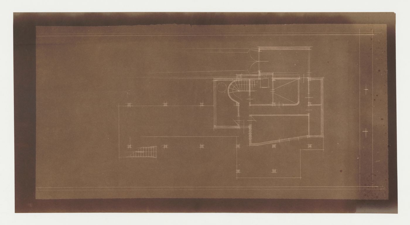 Ground plan for Villa Palicka showing the first stage of design, Czechoslovakia (now Czech Republic)