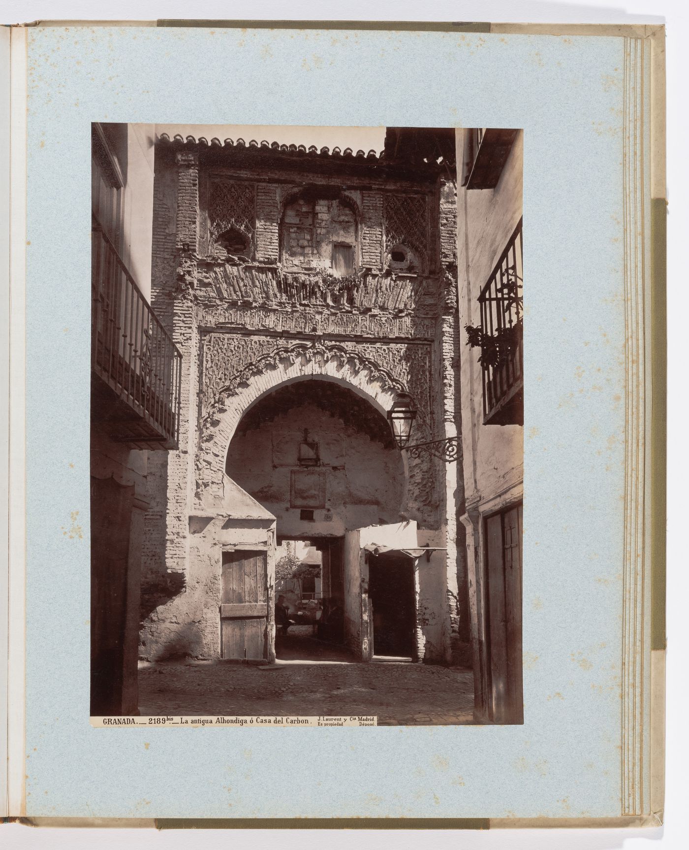 Exterior view of entrance to the Coal House, Granada, Spain
