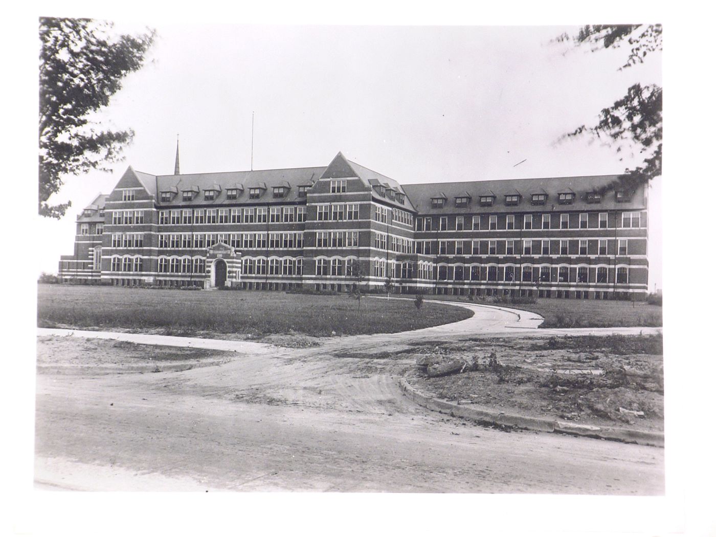 View of the principal façade of Saint Francis Home for Orphans, Detroit, Michigan