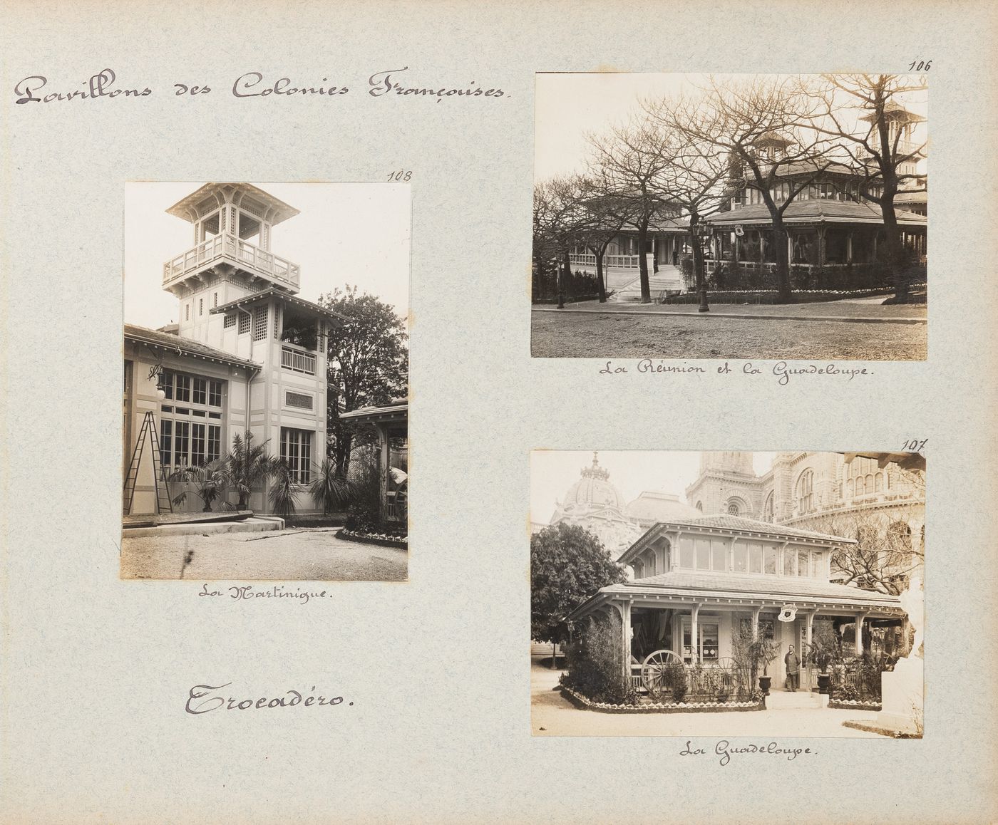 View of Pavillon de la Martinique, Exposition universelle, 1900, Paris, France