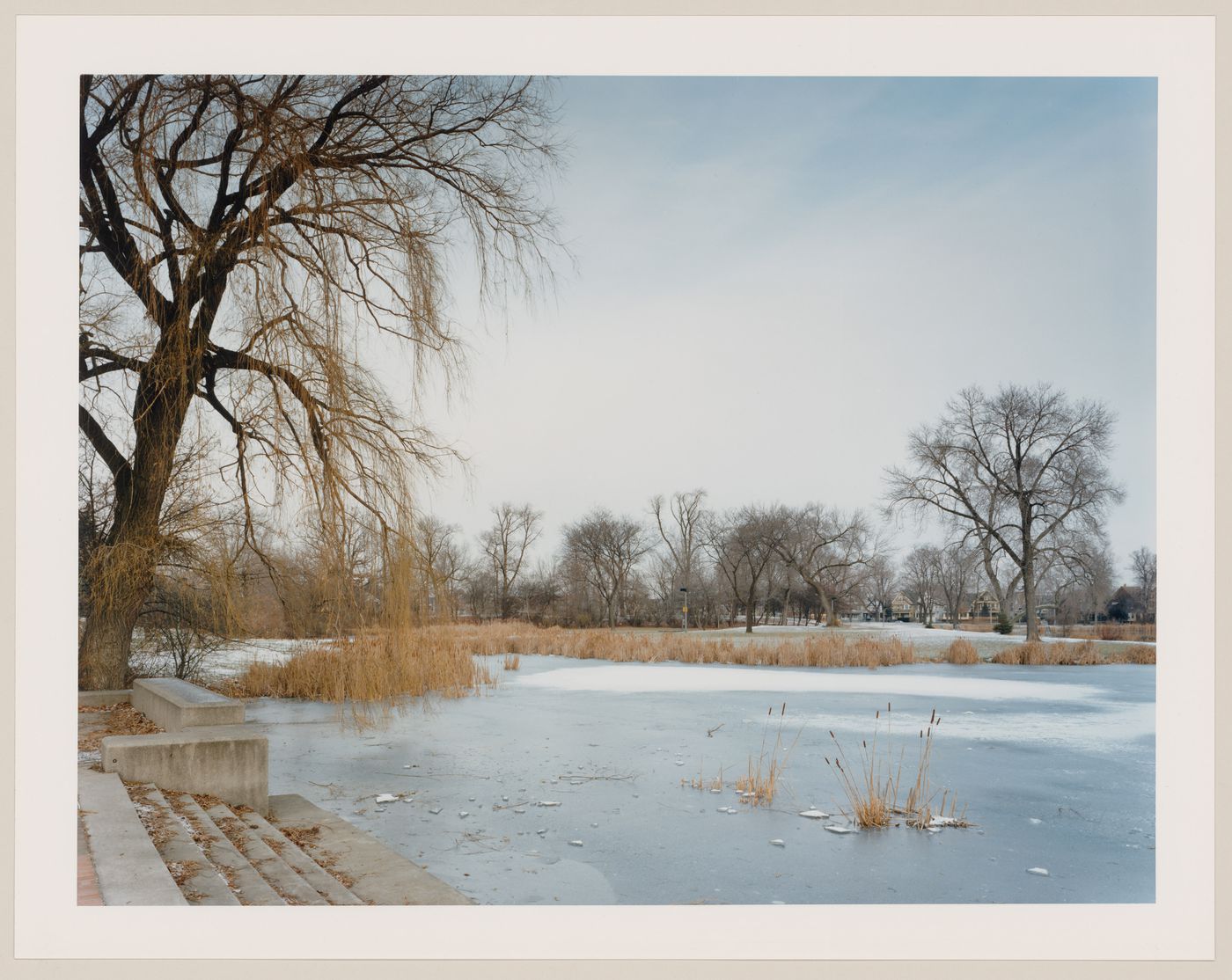 Viewing Olmsted: View from terrace looking across lake, Washington Park, Milwaukee, Wisconsin